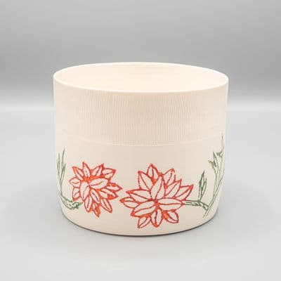 Vaas porselein met bloemmotief